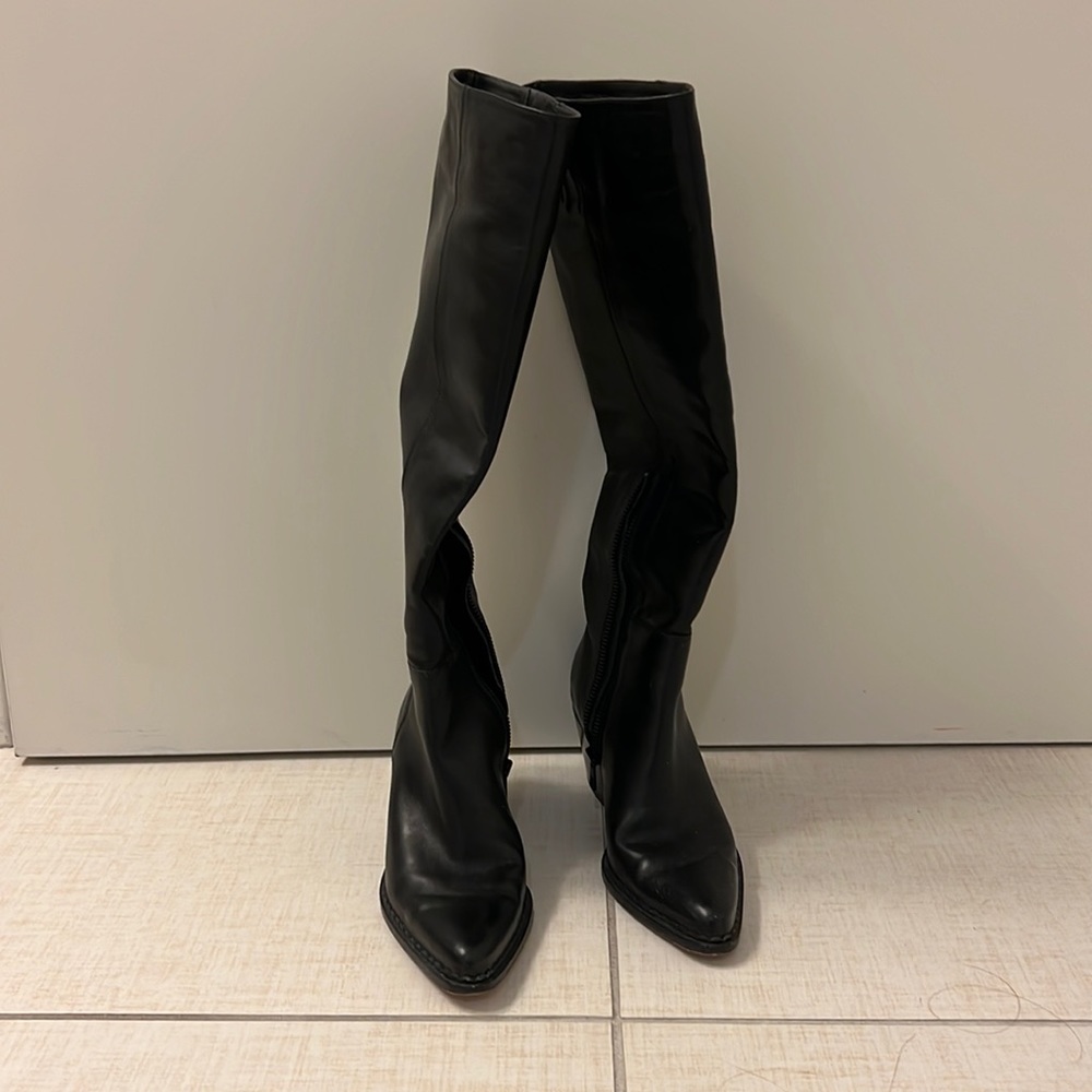Vince Hurley Tall Leather Boots